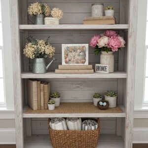 Spring Bunny Floral Wooden Box Art